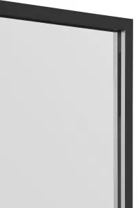 MirrorOutlet Artus - Black Aluminium Edged Full Length Wall Leaner Mirror 68" X 43" (174CM X 110CM)