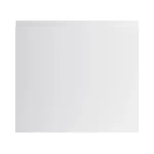 GoodHome Garcinia Integrated handle Gloss light grey Appliance Cabinet door (W)600mm (H)543mm (T)19mm