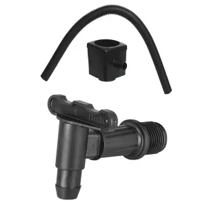 100L Slimline Garden Water Butt Set Including Tap with Stand and Filler Kit