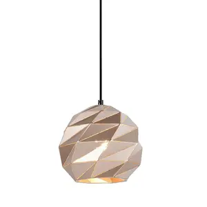 Luminosa Modern Hanging Pendant Golden 1 Light , E27