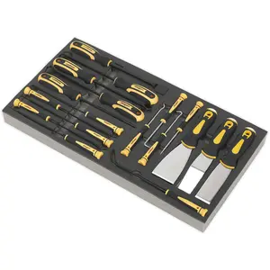 Premium 18 Piece Hook and Scraper Tool Set with Storage Tray