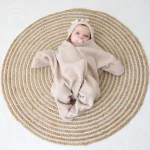 Clair de Lune Oatmeal Star Fleece Wrap Blanket 0-6 Months