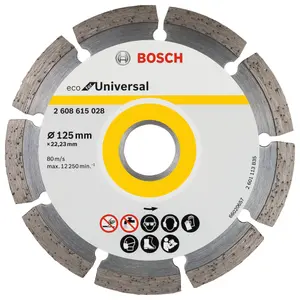 Bosch Professional Diamond Cutting Disc ECO - Universal, 125x22.23x2.0x7mm