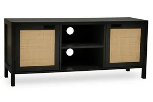 Interiors by Premier Sherman Black Wood Media Unit