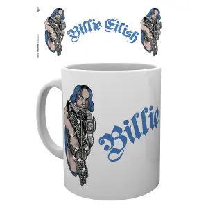 Billie Eilish Bling Mug White/Blue (One Size)