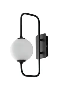 Luminosa Neutron Globe Frame Table Lamp, Black Opal, G9