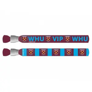 West Ham United FC Festival Wristbands Pack Of 2 Maroon/Blue (One Size)