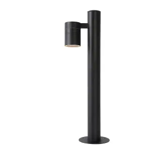 Lucide Arne-Led Modern Bollard Light Outdoor 6,3cm - LED - GU10 - 1x5W 2700K - IP44 - Black