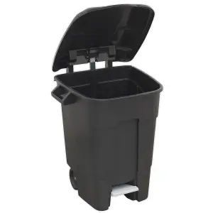 Sealey Refuse/Wheelie Bin with Foot Pedal 100L - Black BM100P