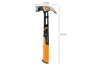 Fiskars 1027203 Anti Shock IsoCore Hammer 20oz Curved Claw Magnetic Nail Start