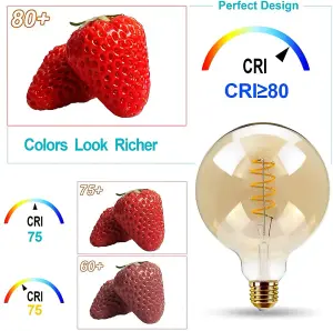 6W LED G125 Ball Bulb Ornament E27 Base, 2200K