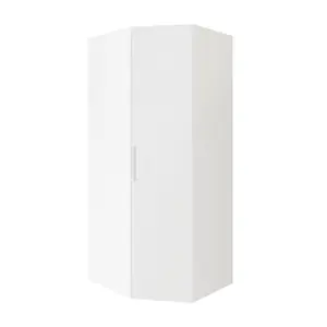 GoodHome Atomia Freestanding Matt white Particle board Wardrobe (H)2250mm (W)1300mm (D)580mm