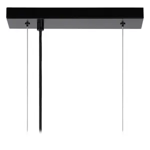 Lucide Surtus Industrial Bar Pendant Light - 4xE27 - Black