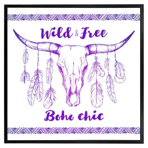 Boho chic native american (Picutre Frame) / 20x20" / Brown