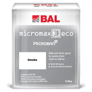 BAL Micromax3 ECO Antimicrobial Wall & Floor Smoke Grey, 2.5kg