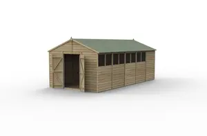 4LIFE Apex Shed 10x20 - Double Door - 8 Windows