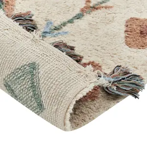 Cotton Area Rug 140 x 200 cm Multicolour ESKISEHIR