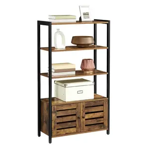 Alexys Bookcase Rustic Brown