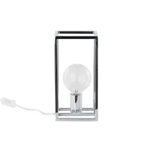 Luminosa Industrial And Retro Table Lamp Chrome 1 Light , E27