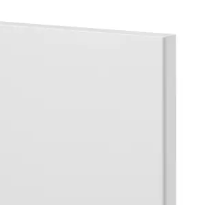 GoodHome Stevia Gloss white Slab Highline Cabinet door (W)400mm (H)715mm (T)18mm