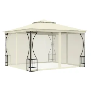 Berkfield Gazebo with Nets 300x300x265 cm Cream