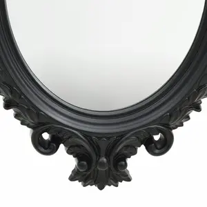 Ginn Oval Wall Mirror Black