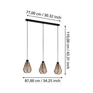 EGLO 3 Set Pendant E27 Black ADWICKLE (21)