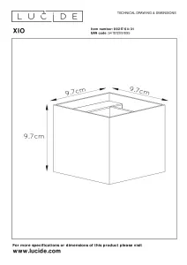 Lucide Xio Modern Up Down Wall Light - LED Dim. - G9 - 1x4W 2700K - White