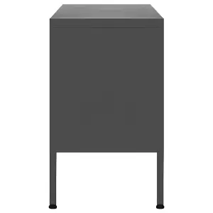 Berkfield TV Cabinet Anthracite 105x35x50 cm Steel