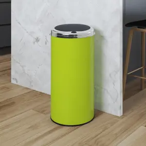 Inmotion 42L Lime Green Stainless Steel Kitchen Waste Dust Bin