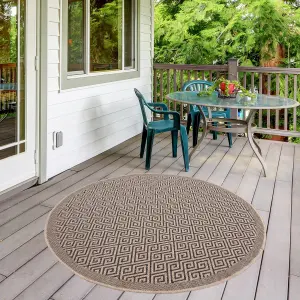 Nature Collection Outdoor Rug in Dark Grey  5100DG