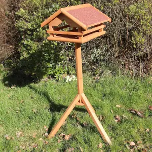 Easipet Wooden Bird Table Feeder for Garden