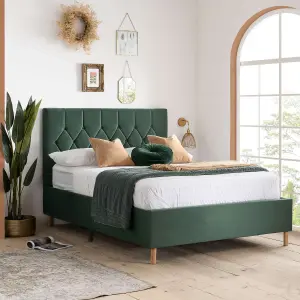 Birlea Loxley Small Double Bed Frame In Green