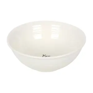 Something Different Bee Happy Bowl White (One Size)