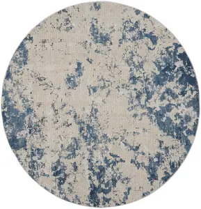 Grey Blue Rug, 10mm Thick Abstract Rug, Stain-Resistant Modern Luxurious Rug for Bedroom, & DiningRoom-120cm X 180cm