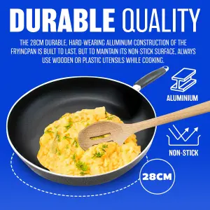 28CM Prima Non Stick Classic Deep Frypan Cookware Kitchen Pan