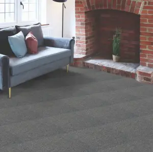 Kraus Carpet Floor Tile - Grey - 20 Tiles in a box - each tile 50cm x 50cm - Total 5m² Coverage