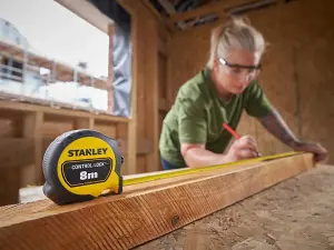 STANLEY - CONTROL-LOCK™ Pocket Tape 8m (Width 25mm) (Metric only)