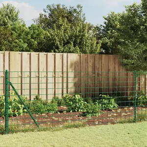 Nelda Anthracite Metal Fence Panels Anthracite / 80cm H x 2500cm W / 13