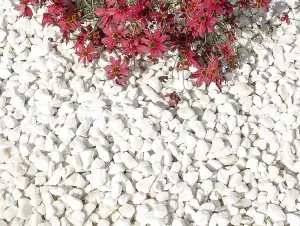 Polar White Spanish Marble Gravel 20mm - 25 Bag (500kg)