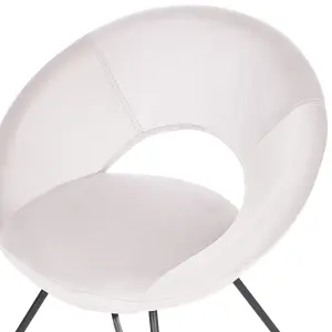 Dining Chair RACHEL Velvet Off-White