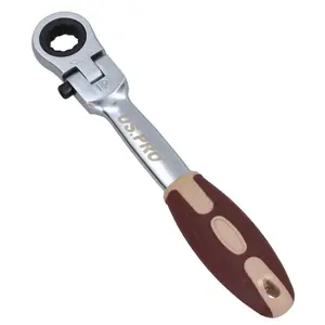 12mm Flexi Flexible Enclosed Ring Ratchet Spanner With Lockable Head 72 Teeth