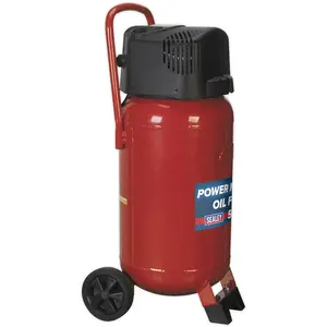 50 Litre Oil Free Belt Drive Air Compressor - 2hp Motor - Quick Release Coupling