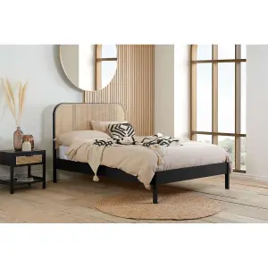 Birlea Margot Super King Rattan Bed Black