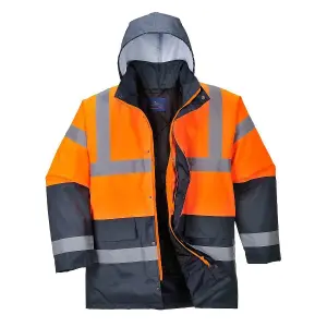 Portwest Mens Hi-Vis Waterproof Contrast Panel Traffic Jacket