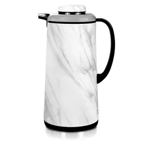 Royalford Marble Vacuum Flask | Double Walled Vacuum Insulated Tea Carafe 1300ML /44OZ Jug