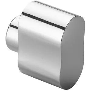 Polished Chrome Peanut Shaped Cylinder Thumbturn Adapter - Twist Turn