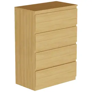 Vida Designs Denver Pine 4 Drawer Chest (H)960mm (W)700mm (D)400mm