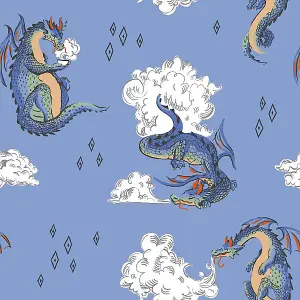 Cath Kidston Peace Dragon Wallpaper Multi 182533