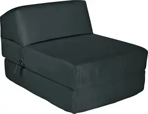 Argos Home Single Fabric Chairbed - Jet Black